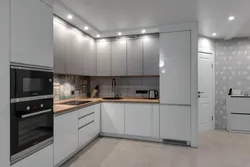 Кухонны гарнітур кутняй для кухні фота белы
