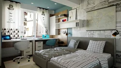 Bedroom design for 2 teenagers