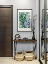 Paintings for the interior of the hallway for a bright interior