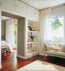 Wardrobe in the living room by the window photo