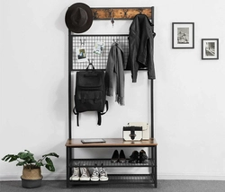 Modern design of hangers in the hallway