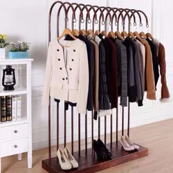 Modern design of hangers in the hallway