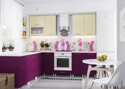 Kitchen design eggplant