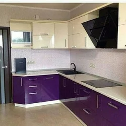 Kitchen design eggplant