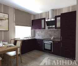 Кухни дизайн баклажан