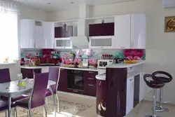 Kitchen design eggplant