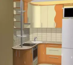 Дызайн кухоннага гарнітура кутняга для маленькай кухні ў хрушчоўцы