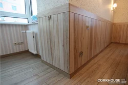 Як абшаляваць сцены ламінатам у пярэднім пакоі.