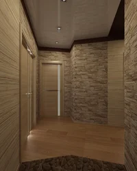 How to cover the walls with laminate in the hallway photo