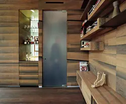 How to cover the walls with laminate in the hallway photo
