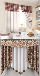 Sew beautiful curtains for the kitchen photo