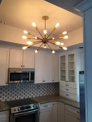 Light bulbs in the kitchen on the ceiling photo