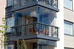 Glazing of balconies and loggias photo