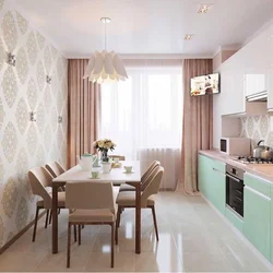 Modern Kitchen In Pastel Colors Photo