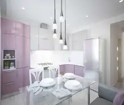 Pastel rangdagi zamonaviy oshxona fotosurati