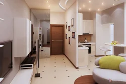 Kitchen hallway apartment design