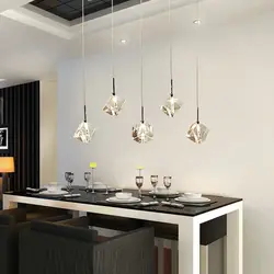 Kitchen pendant lamps in the interior