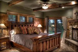 Country bedroom interior