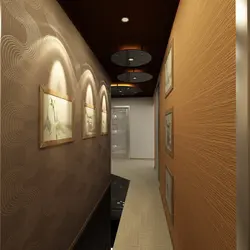 Hallway for a narrow corridor design photo wallpaper