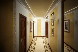 Hallway for a narrow corridor design photo wallpaper