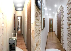 Hallway for a narrow corridor design photo wallpaper