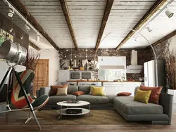 Ceilings in the living room loft design