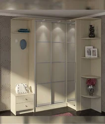 Corner wardrobe in the hallway photo design ideas