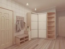 Corner wardrobe in the hallway photo design ideas