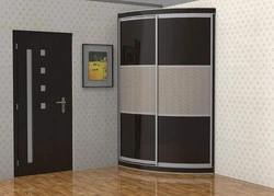 Кутнія шафа купэ ў пярэдні пакой фота дызайн ідэі