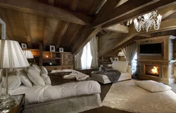 Chalet daxili yataq otağı