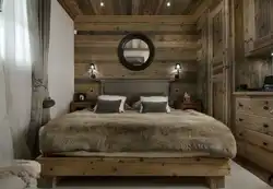 Chalet ichki yotoq xonasi