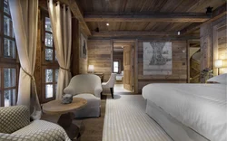 Chalet ichki yotoq xonasi