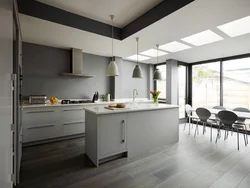 Kitchen wall color gray photo