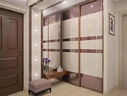 Sliding Wardrobes In The Hallway Corridor In The Interior