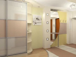 Интерьердегі кіреберіс дәлізіндегі жылжымалы шкафтар