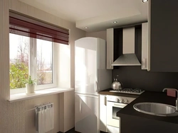 Apartment renovation photo of the kitchen of a small Khrushchev