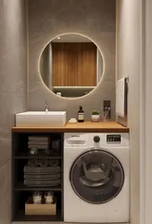 Bathroom design hide the washing machine