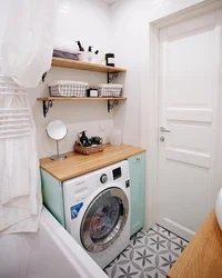 Bathroom design hide the washing machine