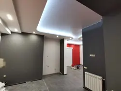 Photo of suspended ceilings in a studio apartment