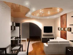 Photo of suspended ceilings in a studio apartment