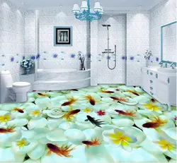 Bathroom Panels With A 3D Photo Pattern