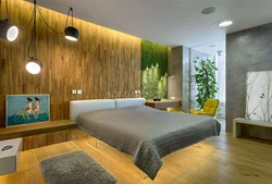 Eco style bedroom design
