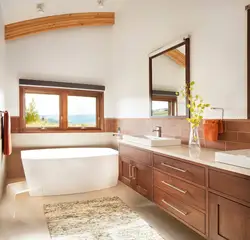 Photo Of A Bathroom With 2 Sinks