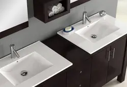2 раковинасы бар ванна бөлмесінің суреті