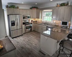 Kitchen interior letter p