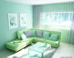 Mint living room interior photo