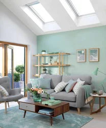 Mint living room interior photo