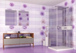Plastic photo for bathroom walls