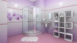 Plastic photo for bathroom walls