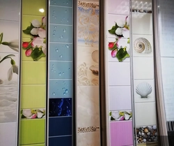 Plastic photo for bathroom walls